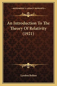An Introduction to the Theory of Relativity (1921)