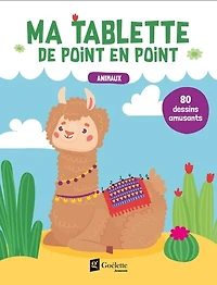 TABLETTE DE POINT EN POINT - ANIMAUX: 80 dessins amusants