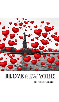 I love New York statue of liberty Valentine's edition red hearts creative blank journal: I love New York Liberty red hearts creative blank journal