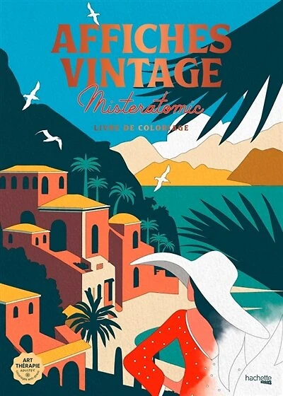 Affiches vintage : Livre de coloriage de Misteratomic: Livre de coloriage de Misteratomic