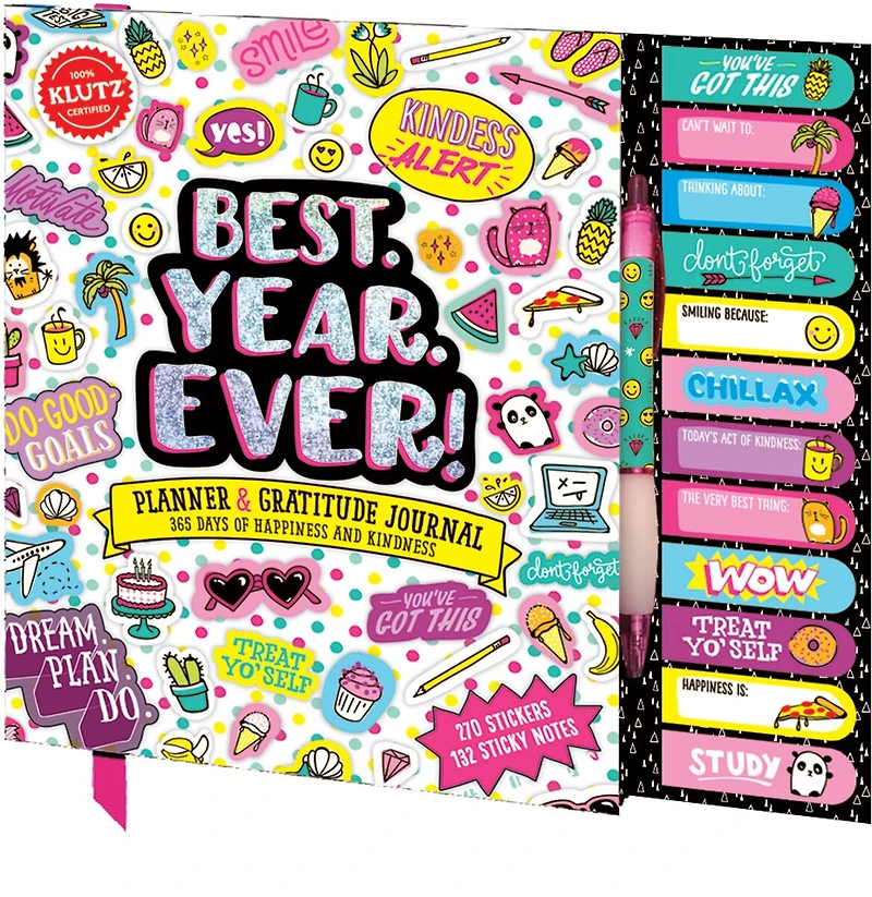 Best. Year. Ever!: Planner & Gratitude Journal:365 Days of Happiness and Kindness