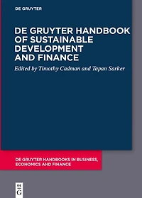 De Gruyter Handbook of Sustainable Development and Finance