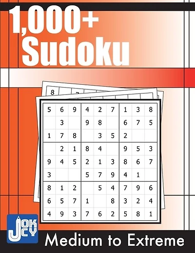 1000+ Sudoku: Medium, Hard, Expert And Extreme Puzzles For Adults