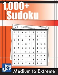 1000+ Sudoku: Medium, Hard, Expert And Extreme Puzzles For Adults