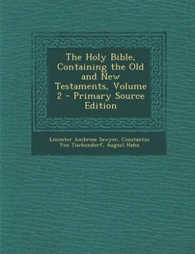 The Holy Bible, Containing the Old and New Testaments, Volume 2 - Primary Source Edition