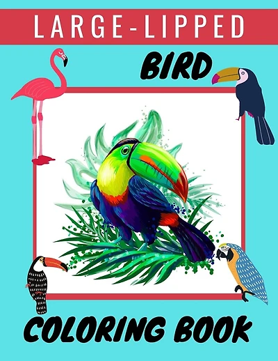 Large-Lipped Bird Coloring Book: A Bird Lovers Coloring Book with Large-Lipped Bird Designs