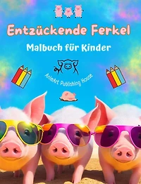 Entzückende Ferkel - Malbuch für Kinder - Kreative Szenen mit lustigen Schweinchen - Ideales Geschenk für Kinder: Bezaubernde Zeichnungen, die Kreativität und Spaß für Kinder fördern