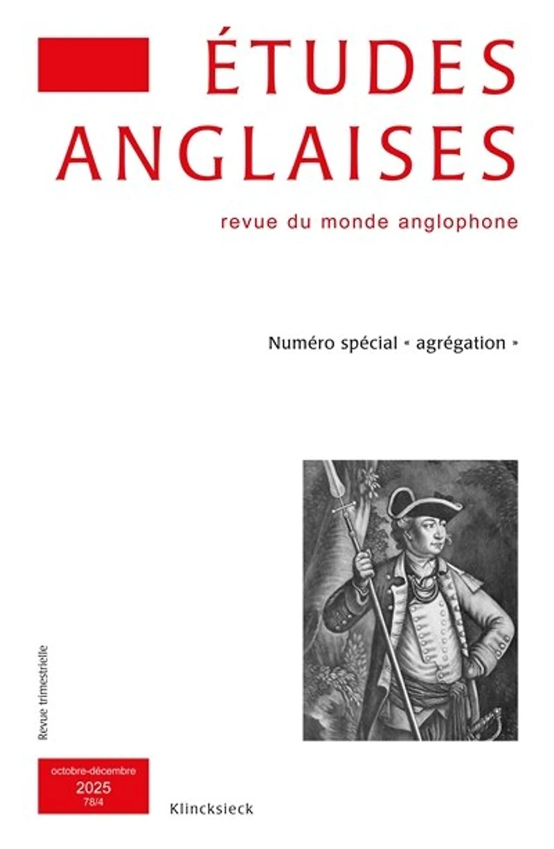 Etudes anglaises, n°78-4. Numéro spécial "agrégation"