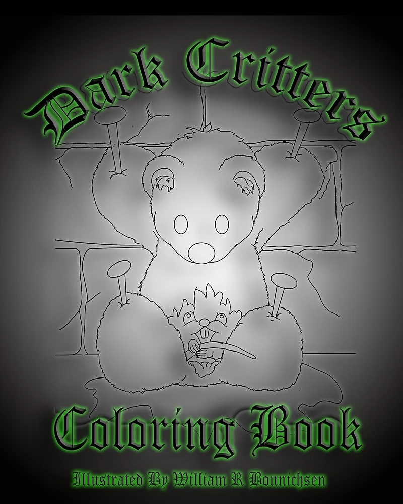 Dark Critters Coloring Book