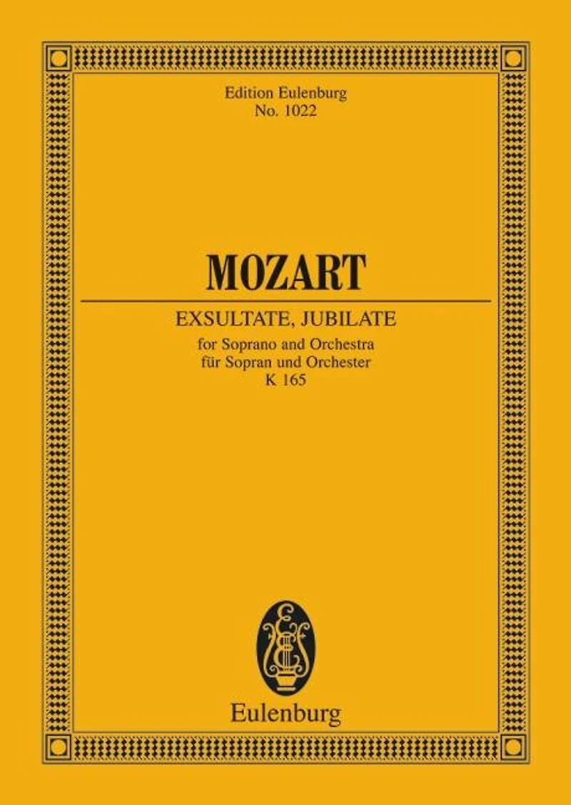 Exsultate Jubilate Motet, KV 165