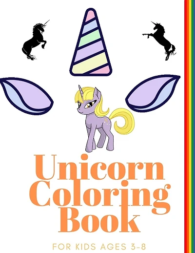 Unicorn Coloring Book for Kids Ages 3-8