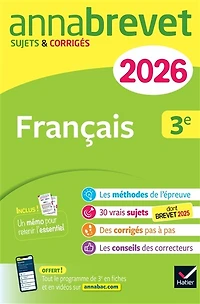 Français 3e: nouveau brevet 2026