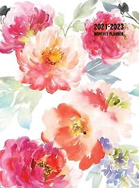 2021-2023 Monthly Planner: Large Three Year Planner With Floral Cover (volume 1 Hardcover)