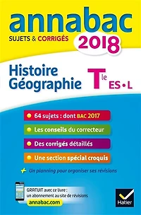 Histoire géographie terminale, séries ES, L: 2018