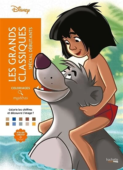 Coloriages mystères Disney Les grands classiques : spécial débutants: spécial débutants