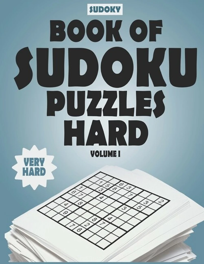 SUDOKY Book of Sudoku Puzzles Hard: Sudoku puzzle books for adults - Includes Solutions - Vol 1
