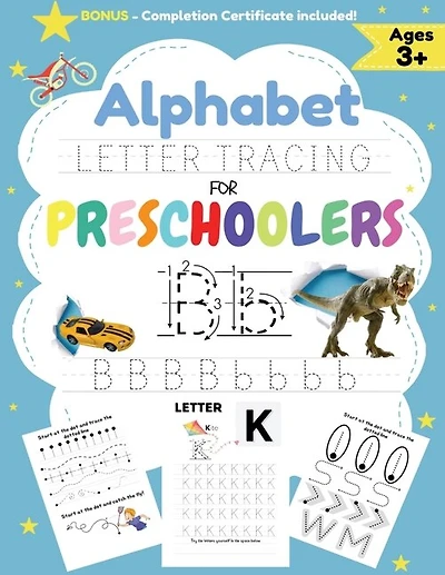 Alphabet Letter Tracing for Preschoolers: A Workbook For Boys to Practice Pen Control, Line Tracing
