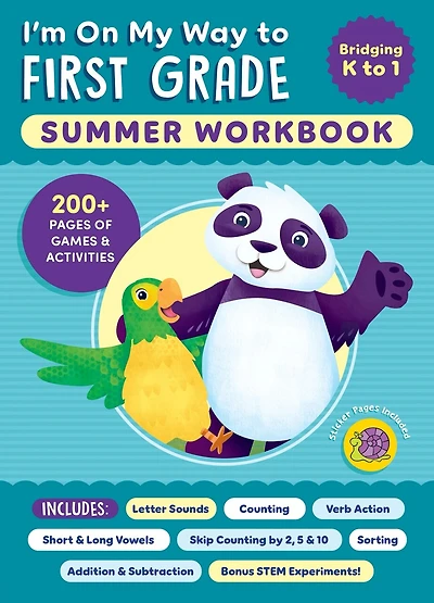 I'm On My Way to First Grade Summer Workbook: 200+ Pages of Games & Activities