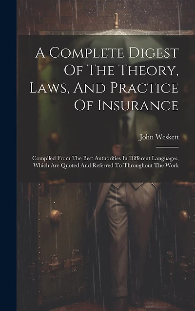 A Complete Digest Of The Theory, Laws, And Practice Of Insurance: Compiled From The Best Authorities In Different Languages, Which Are Quoted And Referred To Throughout The Work
