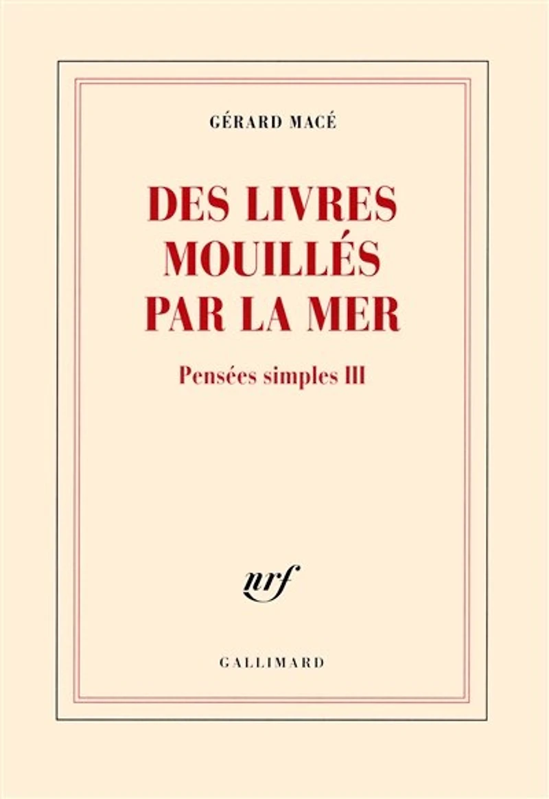 Des livres mouillés par la mer