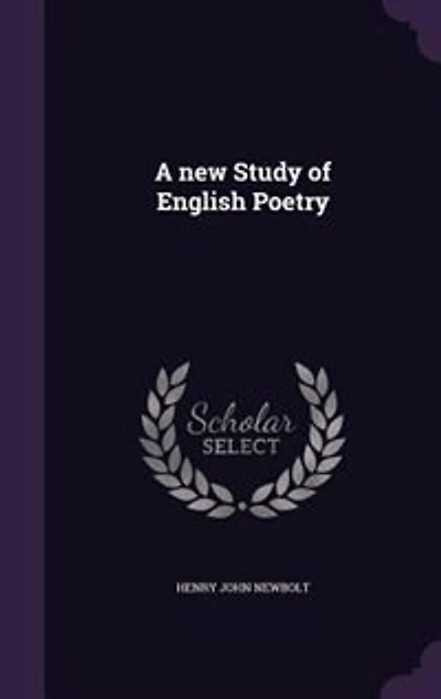 A new Study of English Poetry