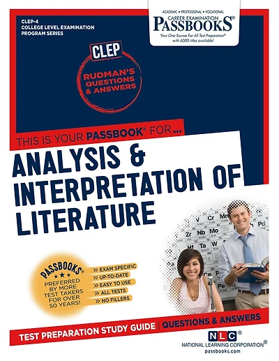 Analysis & Interpretation of Literature (CLEP-4): Passbooks Study Guide