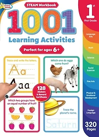 Active Minds 1001 First Grade Learning Activities: A Steam Workbook