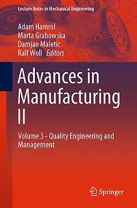 Advances Manufacturing II: Volume 3 - Quality Engineering and Management