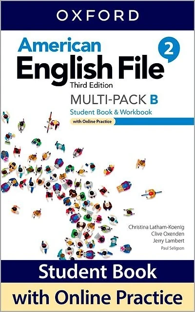 American English File: Level 2 Student Book/Workbook Multi-Pack B with Online Practice