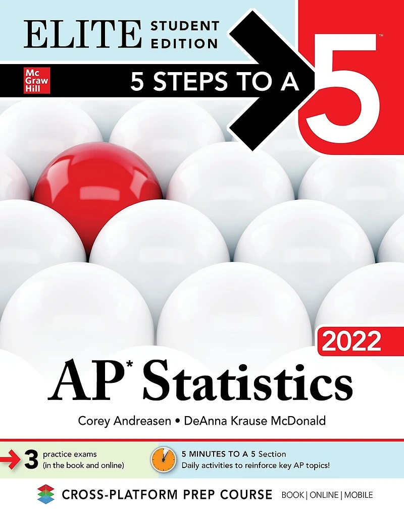 5 Steps to a 5: AP Statistics 2024 Elite Student Edition