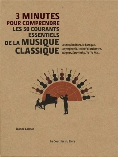 3 minutes pour comprendre les 50 courants essentiels de la musique classique: les troubadours, le baroque, la symphonie, le chef d'orchestre, Wagner, Stravinsky, Yo-Yo Ma...
