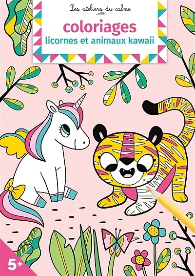 Coloriages licornes et animaux kawaii
