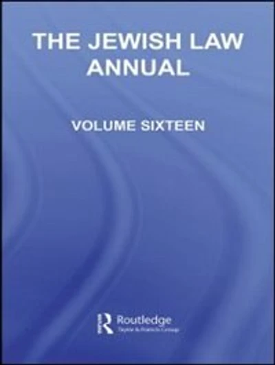 The Jewish Law Annual Volume 16