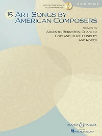 15 Art Songs By American Composers: High Voice, Book/cd