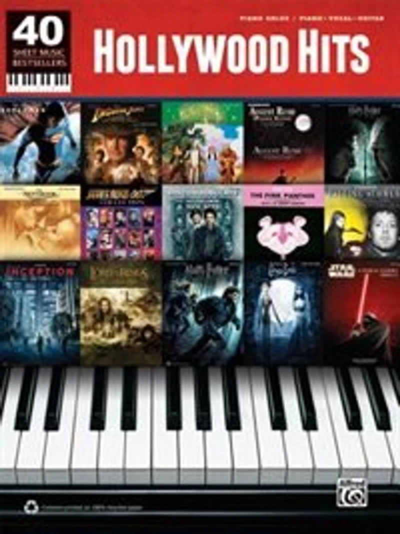 40 Sheet Music Bestsellers - Hollywood Hits: Piano Solos And Piano/vocal/guitar