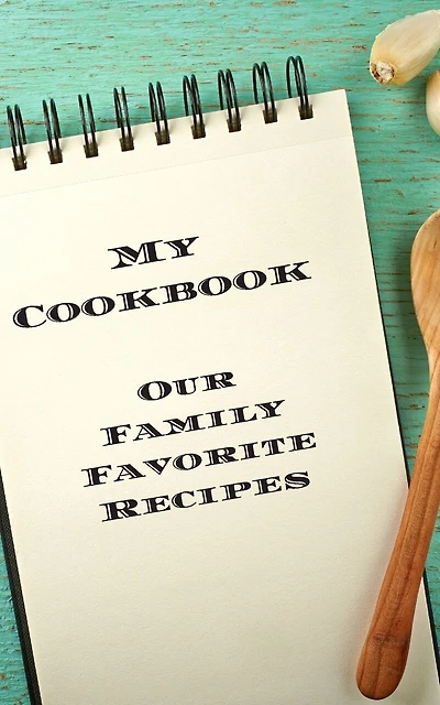 My Cookbook Our Family Favorite Recipes: An easy way to create your very own recipe cookbook with your favorite created recipes an 5"x8" 125 writable pages, includes an index. Makes a great gift for yourself, creative chefs & cooks, relatives & friends!