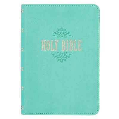 KJV Bible Compact LP Faux Leather, Robin's-egg Blue