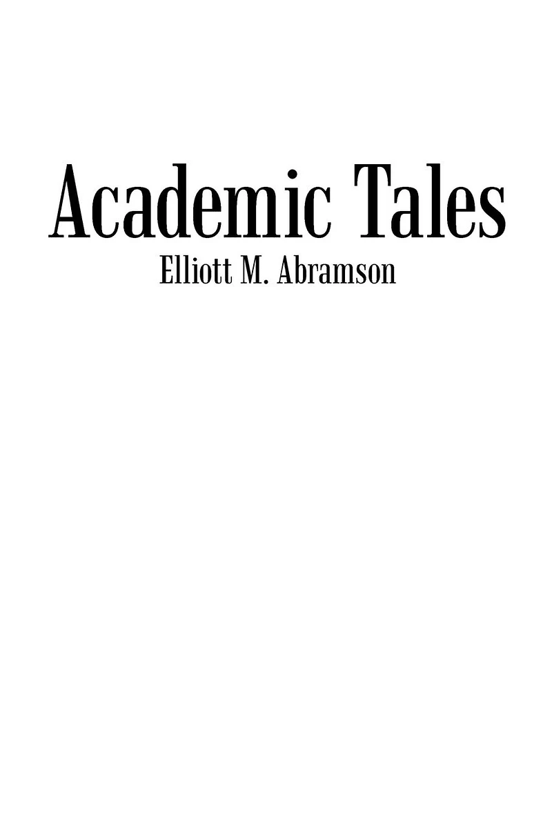 Academic Tales