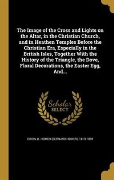 the Image of Cross: and Lights on Altar, Christian Church, Heathen Temples Before Era,