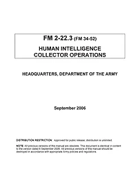 Human Intelligence Collector Operations
