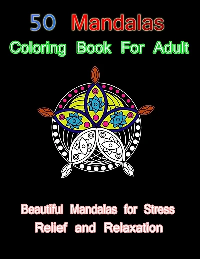 50 mandalas coloring book for adult: Beautiful Mandalas for Stress relief and Relaxation
