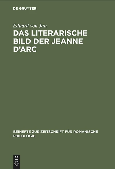 Das literarische Bild der Jeanne d’Arc: (1429–1926)