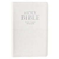 KJV Bible Deluxe Gift Faux Leather, White