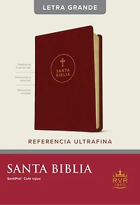 Santa Biblia RVR60, Edición de referencia ultrafina, Letra grande (SentiPiel, Negro, Roja)