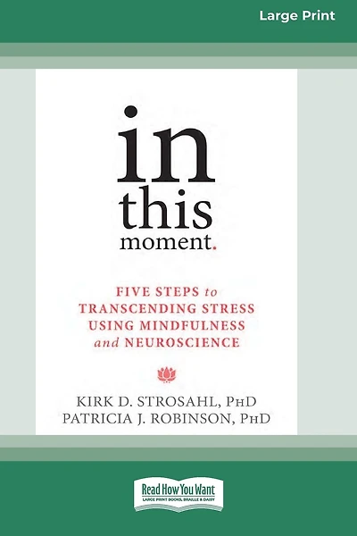 In This Moment: Five Steps to Transcending Stress Using Mindfulness and Neuroscience (16pt Large Print Edition)