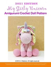 My Girly Unicorn Amigurumi Crochet Doll Pattern 2021