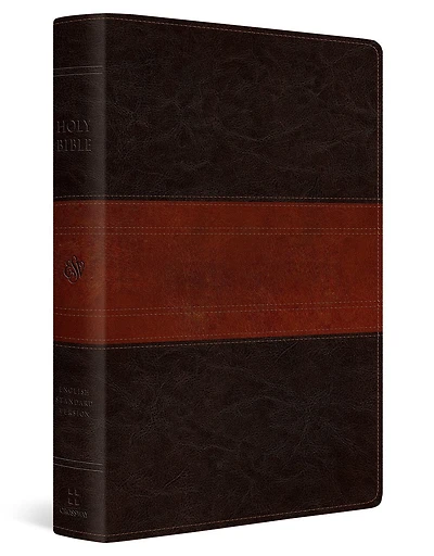 ESV Giant Print Personal Size Bible (TruTone, Forest/Tan, Trail Design)