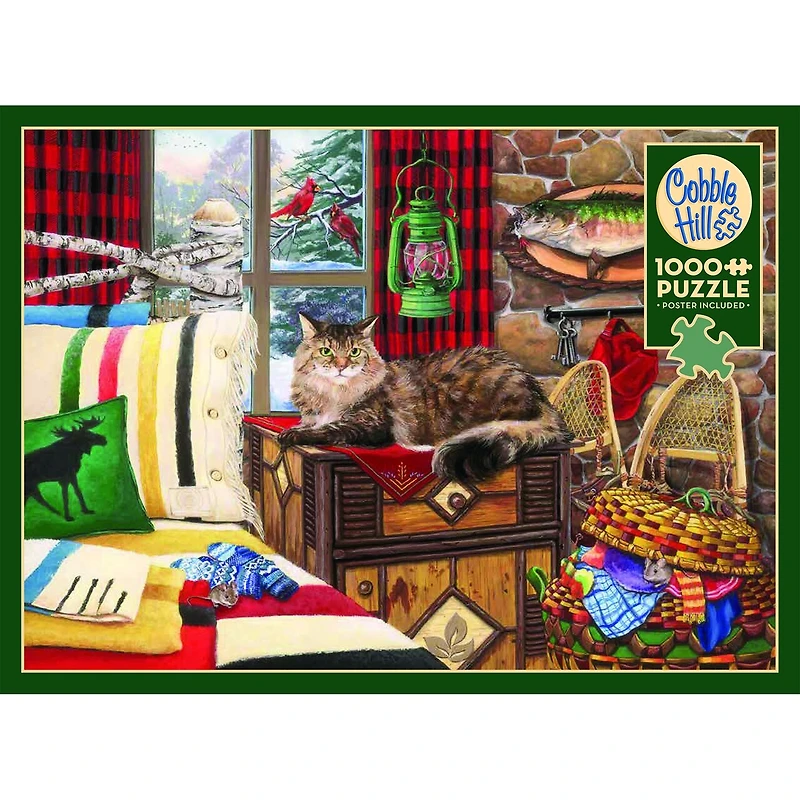 Lodge Cat 1000 Piece Puzzle