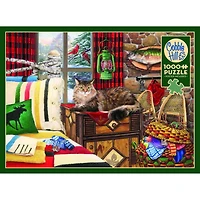 Lodge Cat 1000 Piece Puzzle