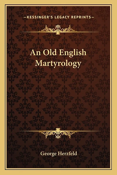 An Old English Martyrology